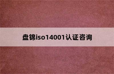 盘锦iso14001认证咨询